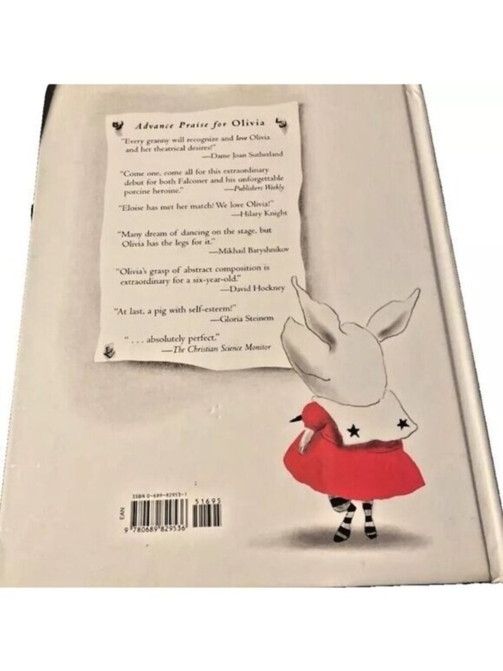 Vintage Olivia Pig Hardcover Childrens Book By Ian Falconer Atheneum Books 2000 - Picture 5 of 6